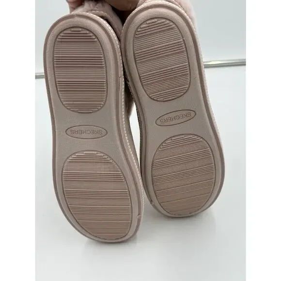 Skechers Campfire Slipper Bootie Boot Blush Pink Faux Fur Size 8 Memory Foam - Picture 5 of 12